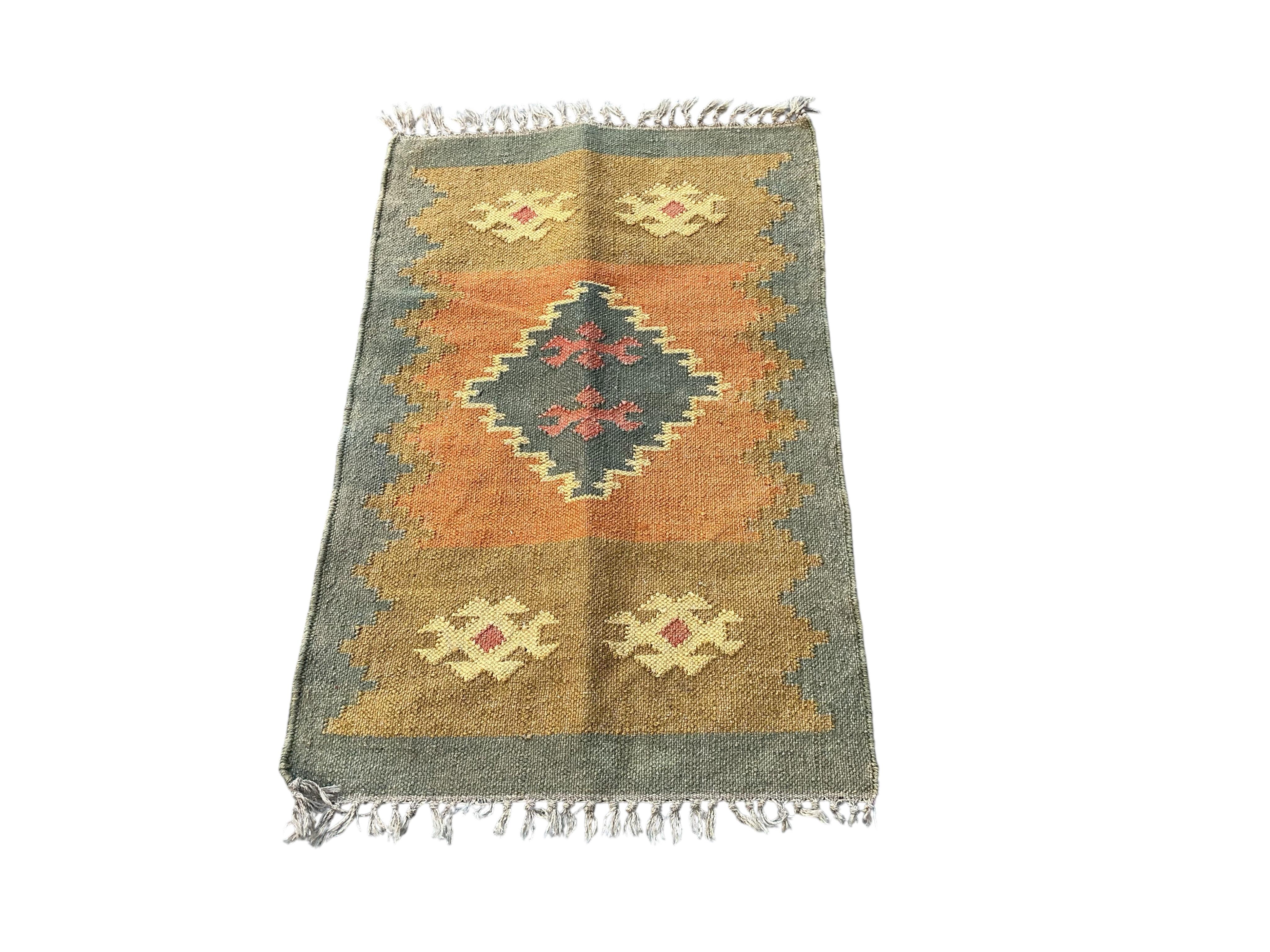 Nine various Afghan and Turkish mats, largest 112 x 72cm
